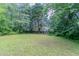 Expansive green backyard featuring lush green trees surrounding the property at 1706 Brandon Lee Sw Way, Marietta, GA 30008