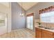 Kitchen eat-in area featuring a drop in sink and a window for natural light at 3585 Berkeley Park Ct, Duluth, GA 30096