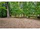 Backyard with mature trees and foliage creating a peaceful and natural environment at 1891 8Th St, Atlanta, GA 30341