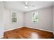 Comfortable bedroom featuring hardwood floors, neutral paint, and natural light at 1891 8Th St, Atlanta, GA 30341