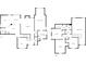 Combined first and second floor plans showing the layout and dimensions of the home at 2900 Sutton Pl, Conyers, GA 30013