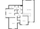 Detailed floor plan showcasing the layout of the second floor, including bedrooms, bathrooms and closet space at 2900 Sutton Pl, Conyers, GA 30013