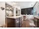 Modern kitchen featuring granite countertops, an island, stainless steel appliances, and stylish pendant lighting at 2909 Emme Ct, Conyers, GA 30094