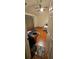 Uncluttered bedroom shows neutral walls, laminate flooring and ceiling fan at 4965 N Bridges Dr, Alpharetta, GA 30022