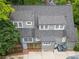 Aerial view of a house with a well-maintained roof, backyard, and mature trees, showcasing the property's setting at 2054 Palifox Ne Dr, Atlanta, GA 30307