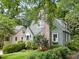 Quaint house exterior showcasing its architectural details with mature landscaping and green lawn at 2054 Palifox Ne Dr, Atlanta, GA 30307
