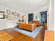 Inviting living room with hardwood floors, chic decor, and custom built-in bookshelves and bright white trim at 2054 Palifox Ne Dr, Atlanta, GA 30307