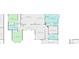 Detailed floor plan showcasing the layout of the home, including bedrooms, bathrooms, kitchen, living spaces, and overall dimensions at 241 Russell Rd, Lawrenceville, GA 30043