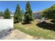Landscaped backyard with well-maintained grass and mature trees at 2351 Attewood Dr, Buford, GA 30519