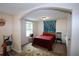 This bedroom is a secondary space accessible through a small archway at 236 Hiram Sudie Rd, Dallas, GA 30157