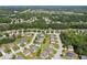 Expansive aerial view of a suburban neighborhood with lush greenery and well-maintained homes at 2840 Brookford Sw Ln, Atlanta, GA 30331