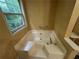 Bathroom bathtub with window view at 134 Summer Lake Dr, Dallas, GA 30157