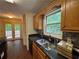 Kitchen sink and counter with view of the outdoors at 134 Summer Lake Dr, Dallas, GA 30157