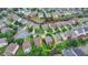 Aerial neighborhood shot shows housing, yards, and tree-lined streets showcasing the property's location at 4495 Hedgewood Dr, Cumming, GA 30041