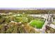 Aerial view of city park with sports fields, walking paths, landscaping, and trees at 1195 Milton Se Ter # 5101, Atlanta, GA 30315