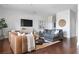 Inviting living room featuring hardwood floors, comfortable seating, and stylish decor at 1195 Milton Se Ter # 5101, Atlanta, GA 30315