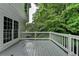 A nice back deck overlooking a green yard and foliage, excellent for entertaining guests outdoors at 2530 Ashbourne Dr, Lawrenceville, GA 30043