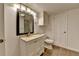 Bathroom with vanity and mirror at 2530 Ashbourne Dr, Lawrenceville, GA 30043