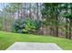 A lush green backyard offering a private, wooded view, perfect for relaxation and outdoor activities at 184 Darbys Crossing Ct, Hiram, GA 30141