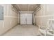 Unfinished garage with room for one car and extra storage space, ready to be customized to your needs at 184 Darbys Crossing Ct, Hiram, GA 30141