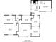 Schematic floor plan with dimensions of each room at 2046 Rector Sw Dr, Atlanta, GA 30311