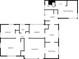 Detailed floor plan showcasing the layout of the house at 2046 Rector Sw Dr, Atlanta, GA 30311