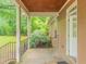 Open porch with ceiling and posts at 2378 Randall Ave, Lithonia, GA 30058