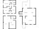 Detailed floor plan showing the layout of the house including bedrooms, kitchen, living room, garage, and basement at 6535 Buckhurst Trl, Atlanta, GA 30349