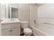 Full bathroom with a shower and tub combination at 6683 Princeton Park Ct, Lithonia, GA 30058