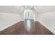Finished attic with hardwood floors and a dormer window at 115 Thome Dr, Alpharetta, GA 30022