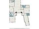 A second-story floor plan featuring five bedrooms with ensuite bathrooms, an open to below area and hall at 115 Thome Dr, Alpharetta, GA 30022
