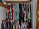 Organized closet space with hanging rods and shelving, offering ample storage at 3096 Campground Rd, Winston, GA 30187