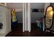 Dual closets with open doors reveal ample storage space, complemented by a vintage mirror at 3096 Campground Rd, Winston, GA 30187