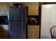 Features of the kitchen area with a stainless steel refrigerator at 3096 Campground Rd, Winston, GA 30187