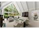 Stunning living room with floor-to-ceiling windows overlooking lush greenery and comfortable seating at 4161 Thunderbird Se Dr, Marietta, GA 30067