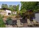 Backyard features a playset, seating, and garden, creating a Gathering-friendly outdoor space at 1195 Russell Dr, Decatur, GA 30030
