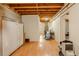 This basement offers open ceilings and laminate flooring, ready to be transformed into a functional living space at 160 Vinnys Way, Covington, GA 30014