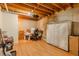 This basement features an unfinished ceiling and laminate flooring, ready for your personalization and functional design at 160 Vinnys Way, Covington, GA 30014