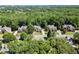 An aerial view of a tree-filled neighborhood street with well-manicured lawns at 1860 Hill Chase, Alpharetta, GA 30022
