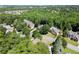 An aerial view of houses surrounded by lush trees in a suburban neighborhood on a sunny day at 1860 Hill Chase, Alpharetta, GA 30022