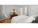 Bedroom with hardwood floors, LED lights, and closet at 1860 Hill Chase, Alpharetta, GA 30022