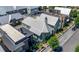 Aerial view of community showcasing landscaping and unique roof lines at 260 2Nd St, Fayetteville, GA 30214