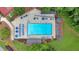 Large community pool with ample seating and shade at 40 Picketts Forge W Dr, Acworth, GA 30101