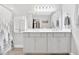 Modern bathroom with double vanity, quartz countertop, and stylish cabinets at 40 Picketts Forge W Dr, Acworth, GA 30101
