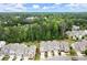 Aerial view of townhomes surrounded by lush greenery and trees in a neighborhood at 4137 Avid Park, Marietta, GA 30062