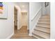 Hallway with staircase and open doorway at 1096 Bridge Mill Ave, Canton, GA 30114