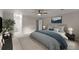 Bedroom with neutral walls, carpet, and a bathroom en suite at 215 Truehedge Trce, Roswell, GA 30076