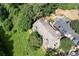 Aerial view of building complex and surrounding green space in residential area at 607 Riverview Se Dr # 607, Marietta, GA 30067