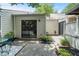 Backyard patio and garden area with outdoor seating at 663 Serramonte Dr, Marietta, GA 30068