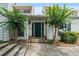 Inviting entrance to a home, with an attractive front door, landscaping, and charming curb appeal at 663 Serramonte Dr, Marietta, GA 30068